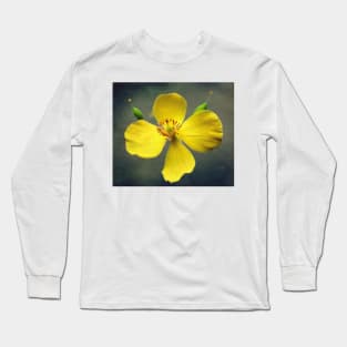 Wood Poppy In Yellow Long Sleeve T-Shirt